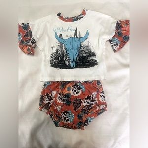 Baby girl western boutique outfit